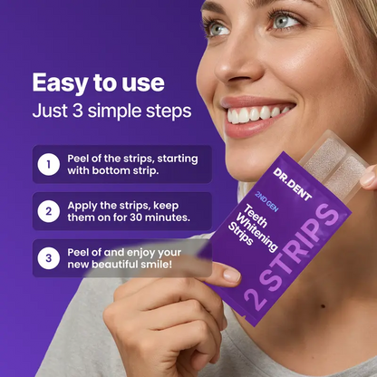 Purple Teeth Whitening Strips